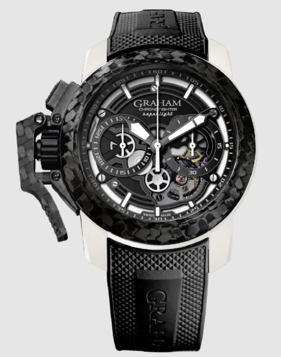 Graham CHRONOFIGHTER SUPERLIGHT CARBON SKELETON WHITE 2CCCK.W01A Replica Watch